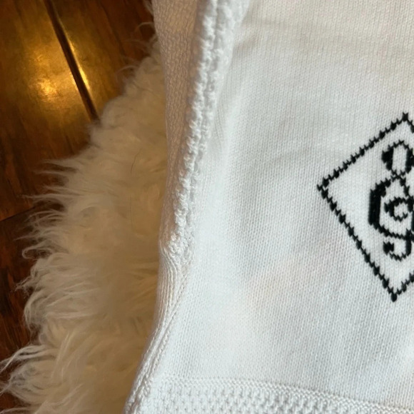 Vintage Music Note Treble Cleft 3D Knit Sweater Size Medium - Picture 6 of 7